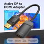 Vention Cable conversor HBZBB DisplayPort macho a HDMI 4K hembra 15cm negro